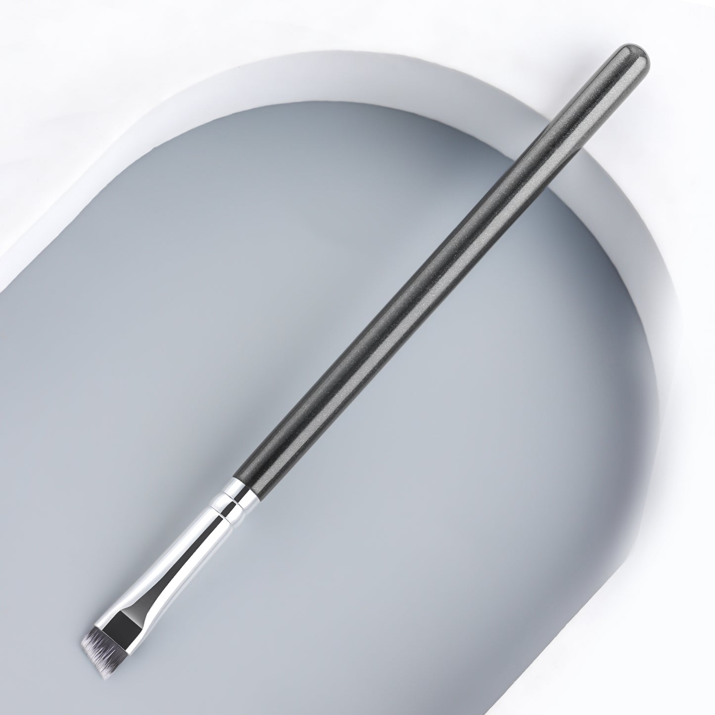 Ronshadow Sharp Eyebrow Brush - High-Quality Wooden Handle Makeup Brush for Smooth Eyebrows