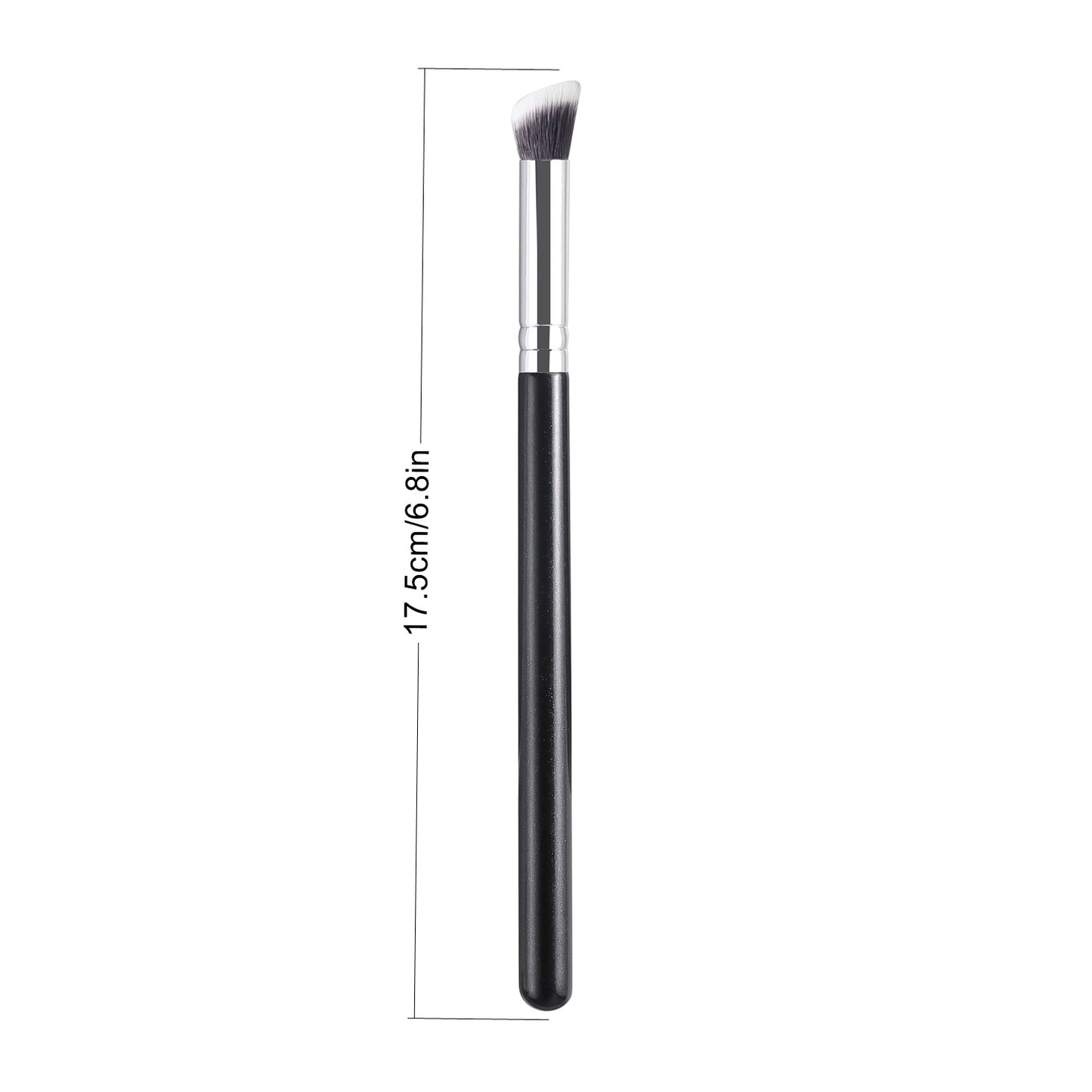 RONSHADOW Nose Contour Brush |High quality wood handle + aluminium ring - Skin-friendly nylon bristles - Precise contouring of nose shape