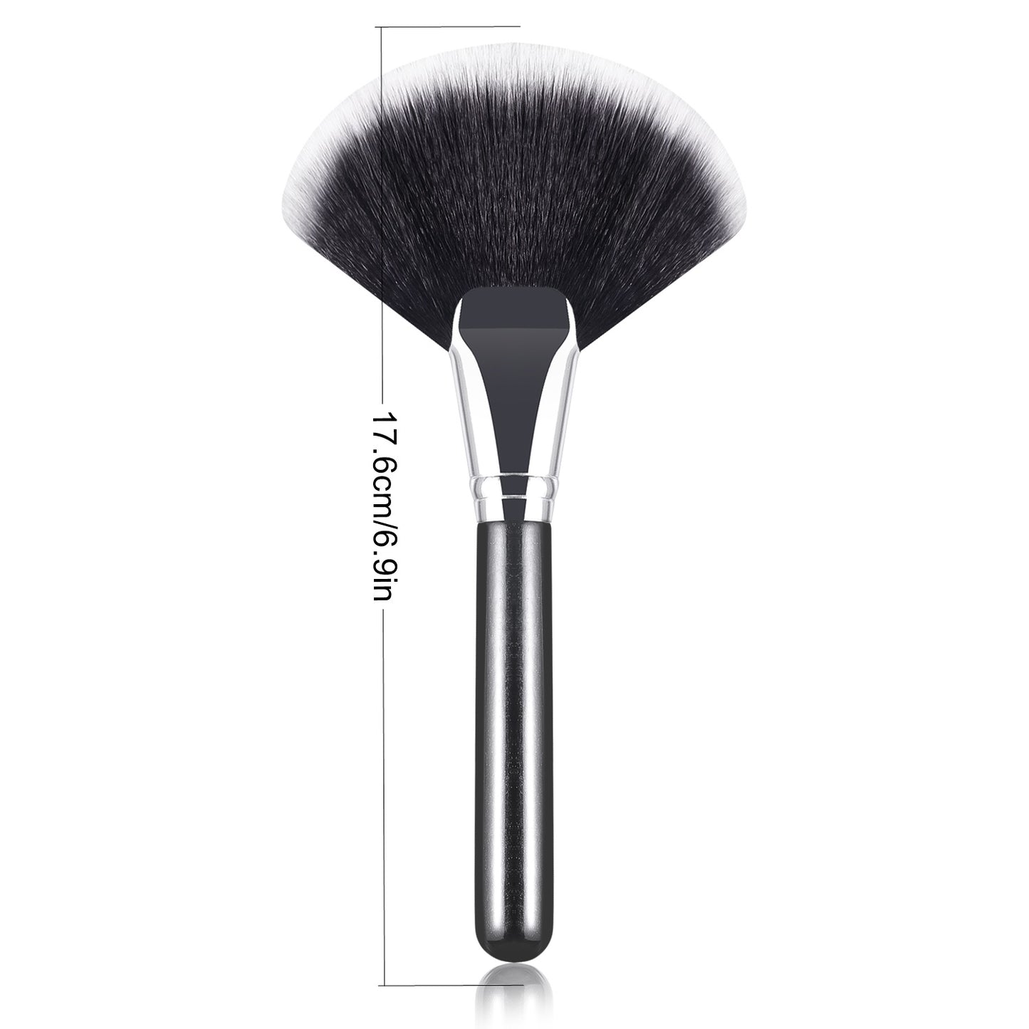 RONSHADOW Large Fan-Shaped Loose Powder & Powder Brush