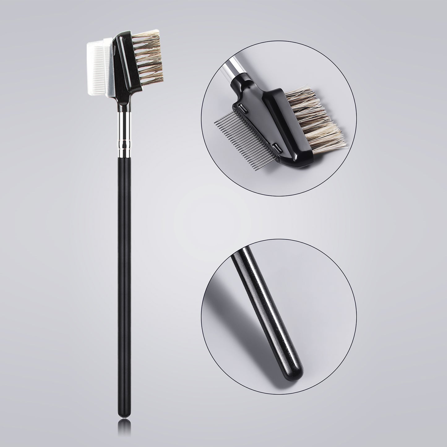 RONSHADOW DoubleEnded Brow & Lash Brush  Precision Styling for Flawless Arches & Fluffy Lashes