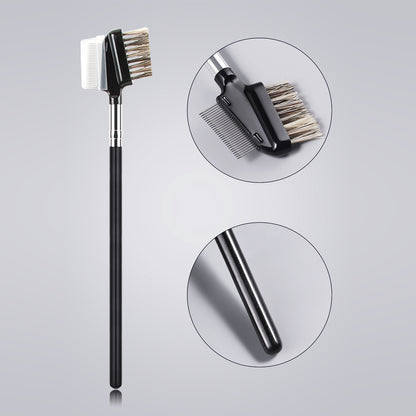 RONSHADOW DoubleEnded Brow & Lash Brush  Precision Styling for Flawless Arches & Fluffy Lashes