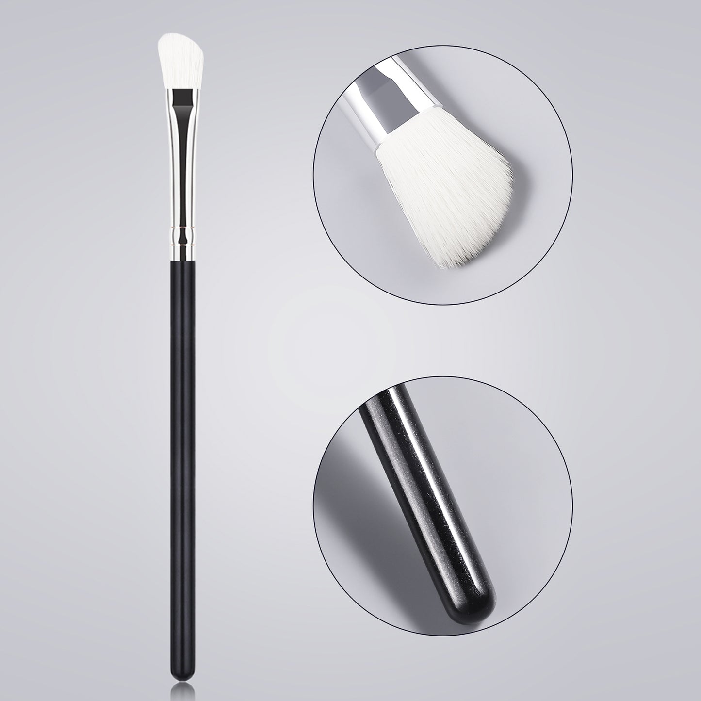 RONSHADOW Curved Smudge Brush  Effortless Smoky Blend & Soft Definition