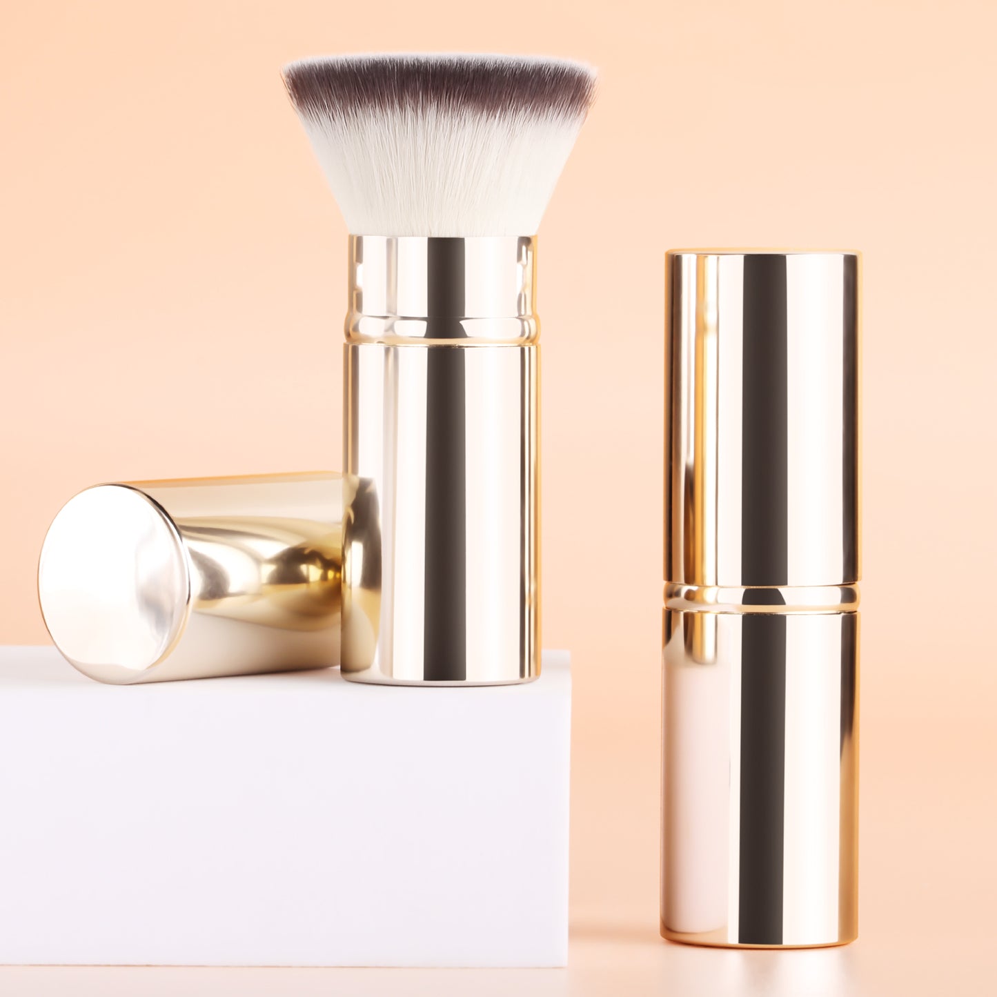 RONSHADOW Full Face Powder Makeup Brush – Foundation, Setting Powder, Blush, Bronzer, Highlighter and Luminizers – Sheer, Even Application and Blending Makeup