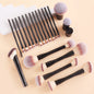 20-Piece + 2 Sponge + Storage Pouch Set Dual-Ended Multi-Function Brushes Perfectly Suited for Liquid Foundations, Concealers, and Loose Powder Blending
