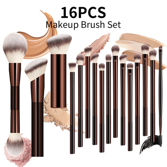 LIMITED-TIME DEAL! Ronshadow 16-Piece Makeup Brush Set