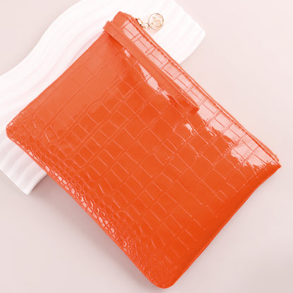 RONSHADOW Textured Embossed Makeup Bag | A Portable Luxury Beauty Toolkit