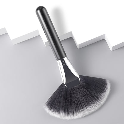RONSHADOW Large Fan-Shaped Loose Powder & Powder Brush