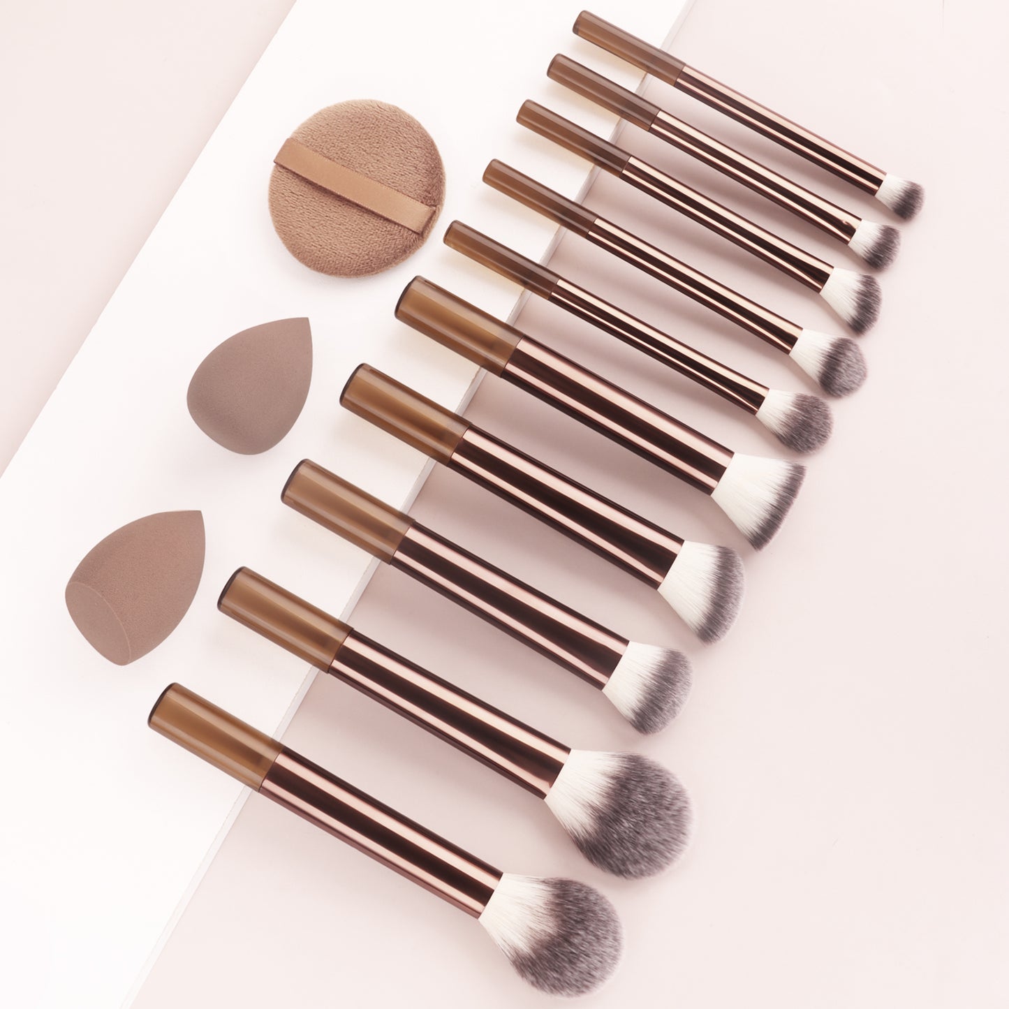 13-Piece Complete Makeup Kit | Multi-Functional Brushes, Sponge & Puff for Foundation, Eyeshadow & Contour | All-in-One Professional Cosmetic Tools for Women