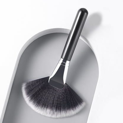 RONSHADOW Large Fan-Shaped Loose Powder & Powder Brush