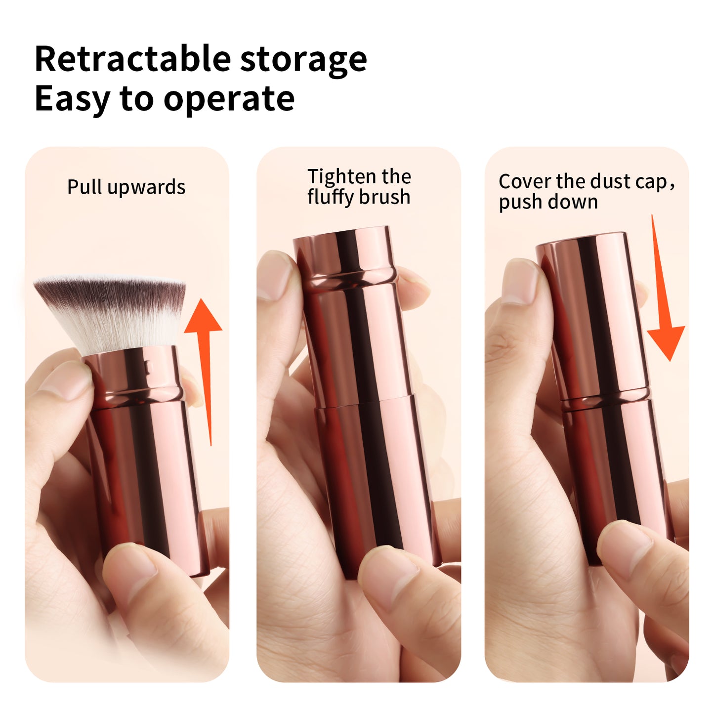 RONSHADOW Slant & Slide Retractable Brush
