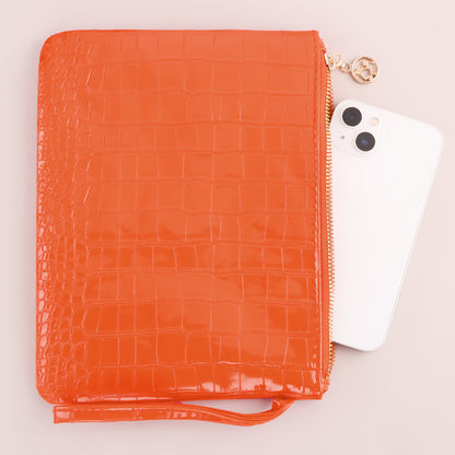 RONSHADOW Textured Embossed Makeup Bag | A Portable Luxury Beauty Toolkit