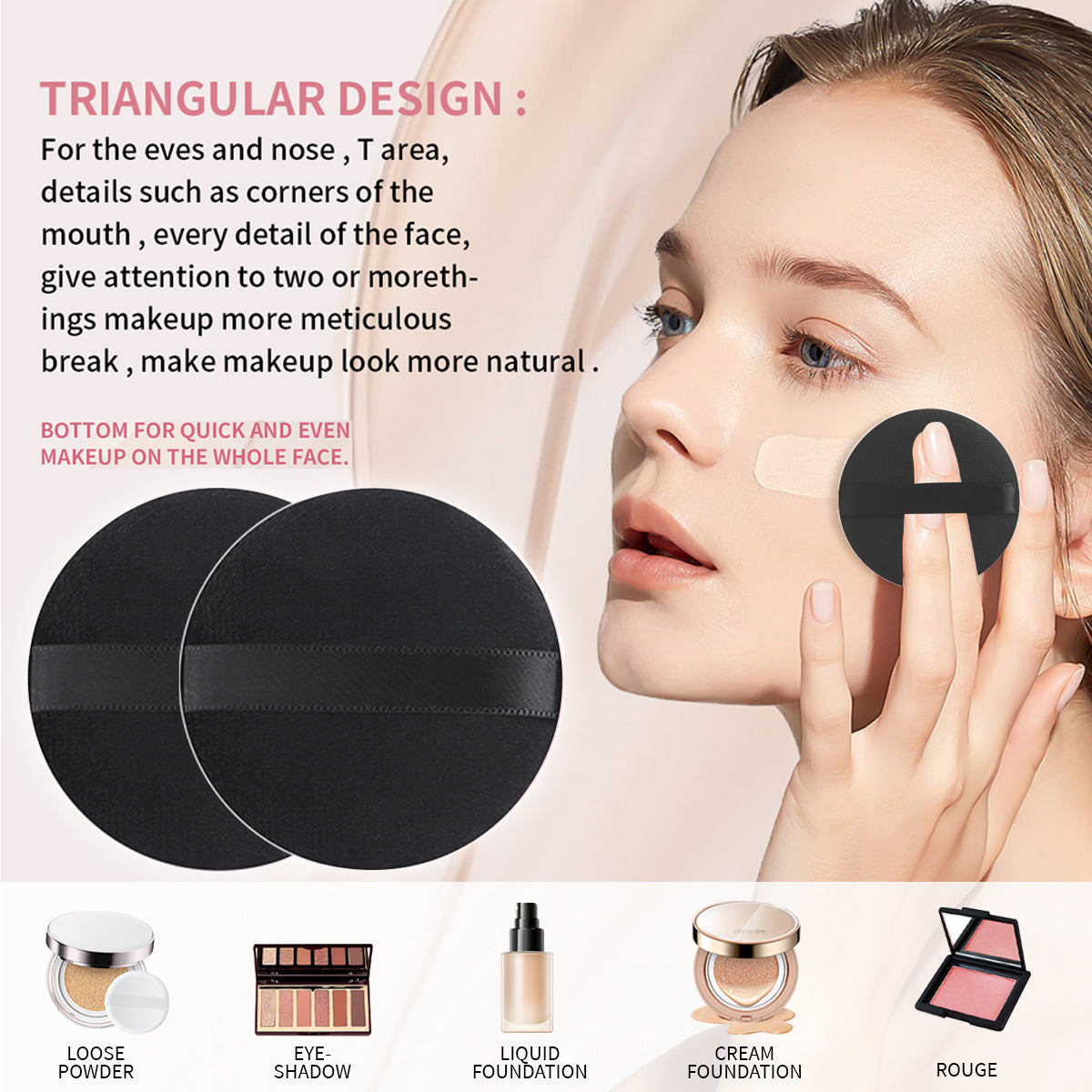 RONSHADOW PORTABLE PRO KIT |*11-in-1 Make-up-Kraftpaket: Pinsel + Schwamm + Puffs in TSA-sicherem Etui*