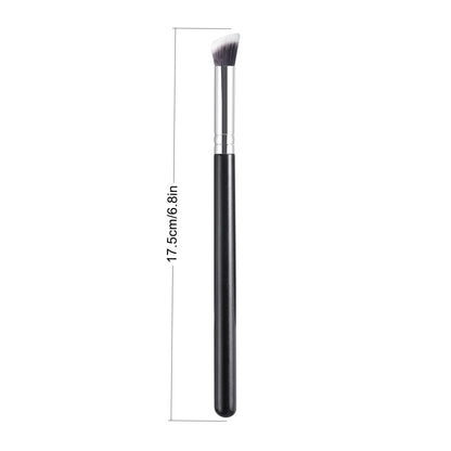 RONSHADOW Nose Contour Brush ｜High quality wood handle + aluminium ring - Skin-friendly nylon bristles - Precise contouring of nose shape