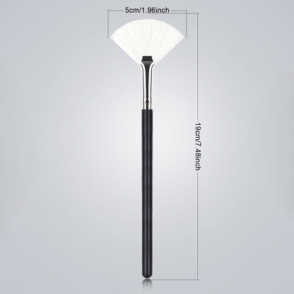 RONSHADOW Fan Brush  Your Secret Weapon for Lit-from-Within Glow! | Travel-Sized Radiance Booster