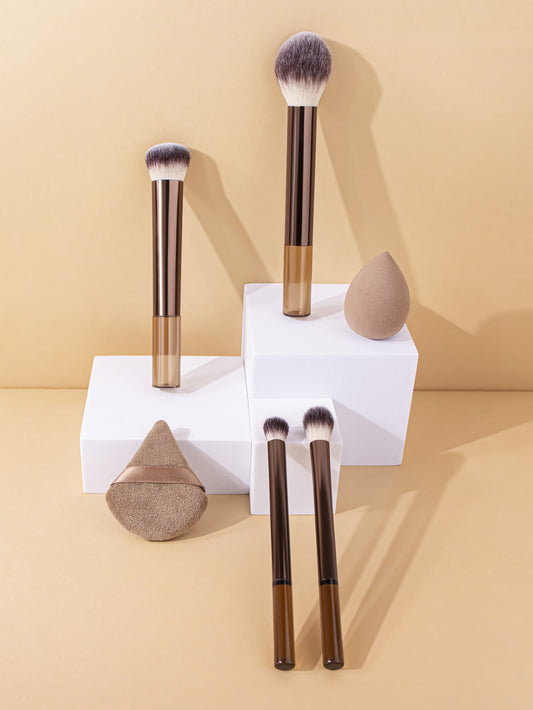 13-Piece Complete Makeup Kit | Multi-Functional Brushes, Sponge & Puff for Foundation, Eyeshadow & Contour | All-in-One Professional Cosmetic Tools for Women