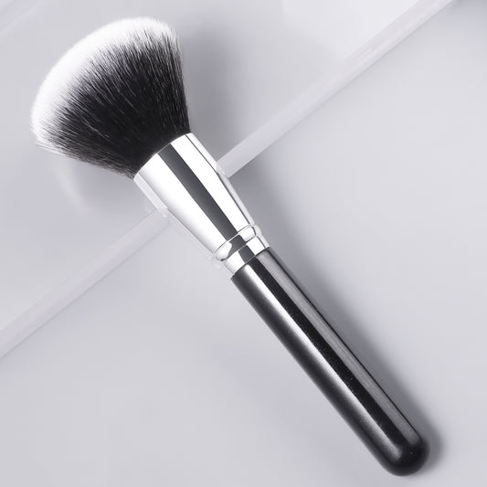 RONSHADOW Medium Powder Brush ｜Premium Wood Handle + Glitter Accents • Elongated Head • Soft & Fluffy • Lightning-Fast Setting Brush